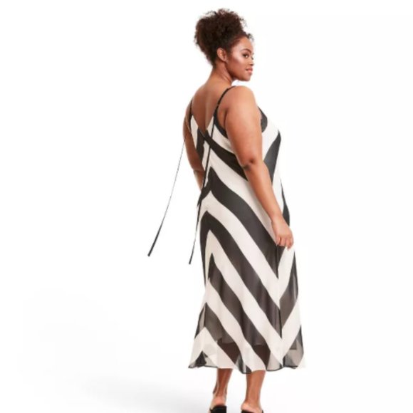 Chevron Sleeveless Slip Dress - Picture 2 of 6